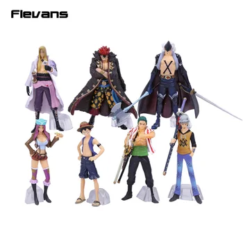 

Anime One Piece Super New Stars 7pcs/set Luffy Zoro Eustass Kid Hawkins X. Drake Trafalgar Law Jewelry Bonney PVC Figures Toys