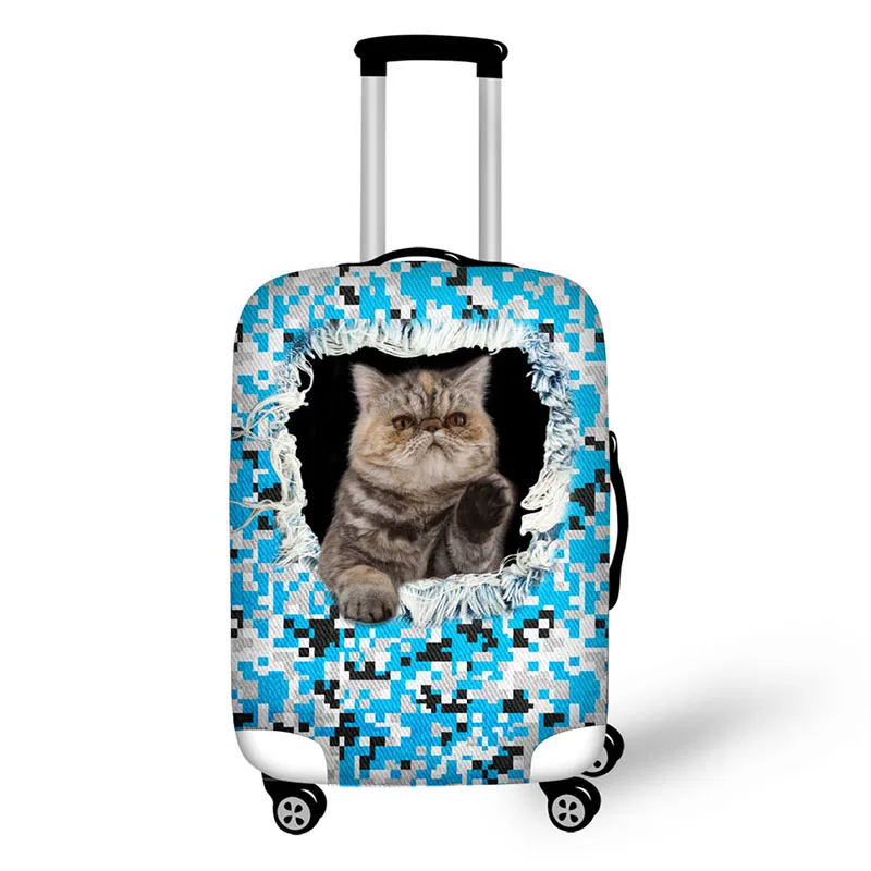 

Army Animal Dog Cat travel accessories suitcase protective covers 18-32 inch elastic luggage dust cover case stretchable