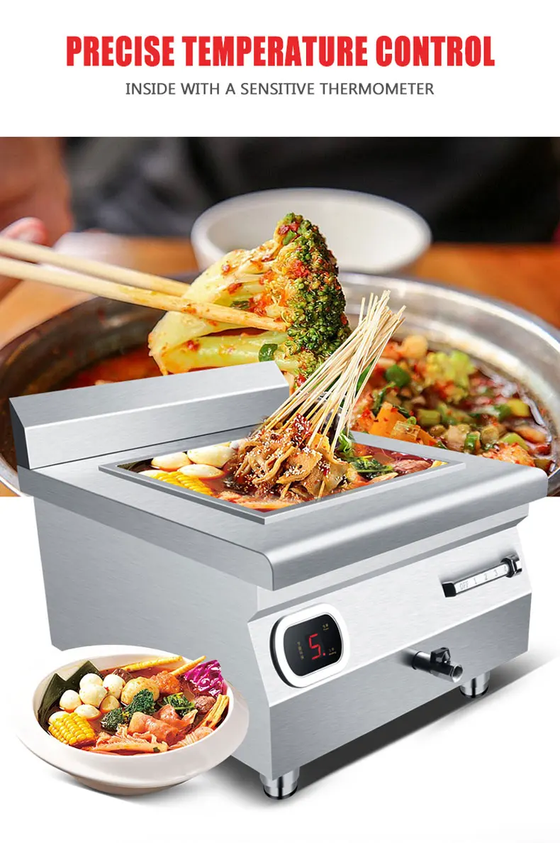 Electric Noodles Cooking Machine Commercial Noodle Cooker 6000W Furnace Porridge Water Boiler Oden Cooker WM-600Z