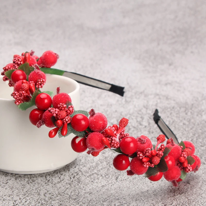

9 Colors New Design Fashion Bohemia Floral Style Women Hair Hoop Summer Beach Flower Glass Beads Headwear HairBand Accessories