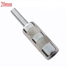 20 мм Татуировка рукоятка из нержавеющей стали с задней стволовой насадки для тату Поставка 302-2