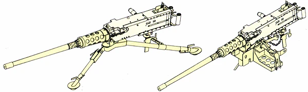 

KNL HOBBY Voyager Model VBS0203 Browning M2HB heavy machine gun and tripod (resin parts + metal parts)