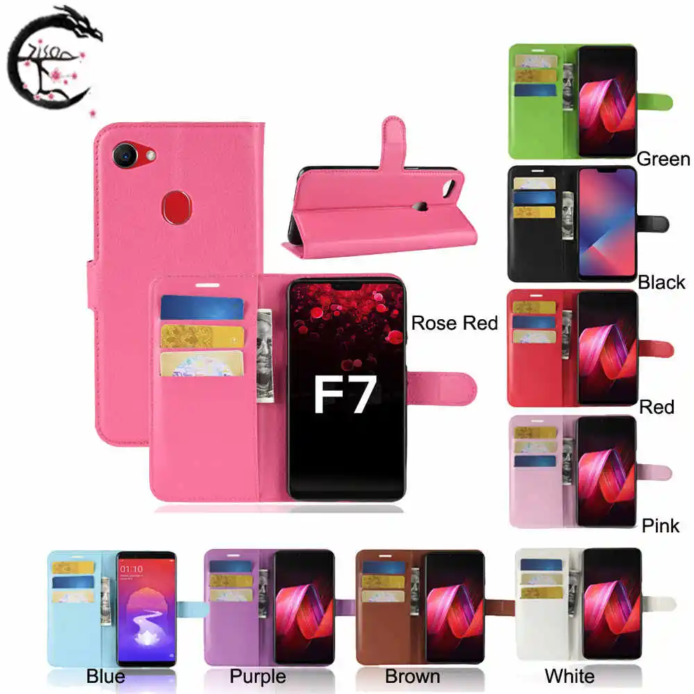 

PU Leather Case Flip Cover For OPPO F7 Phone Wallet Holder Stand Cases Card Slots Covering Coque FOR OPPO F7 Capa Casing Shell