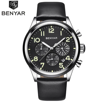

Men's Sport Quartz Wristwatch Luxury Leather Strap Business Waterproof Watch Relogio Masculino
