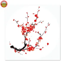 Сливовый красный цветок рисование на холсте Цифровая живопись известные картины Абстрактная живопись цвет сливы