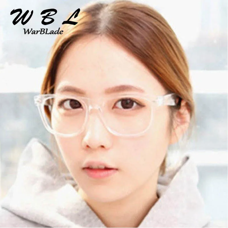 Eyeglasses Frames Square Eyeglasses Crystal Clear Transparent Frame