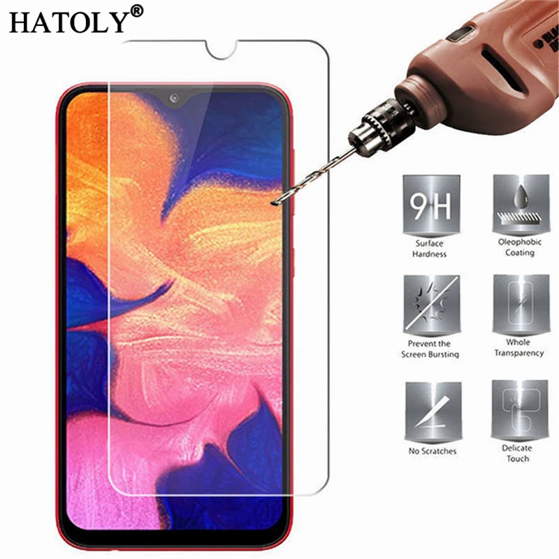 Закаленное стекло для Samsung Galaxy A10 2 шт. ультратонкая Защитная пленка A105F|Защитные