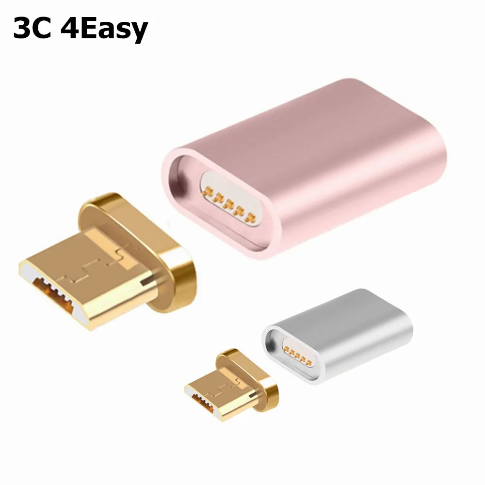

New Metal Micro USB Magnetic Charging Data Adapter Converter For SAMSUNG S6 S7 Edge HTC Xiaomi HUAWEI LG ASUS ZTE Android Phone