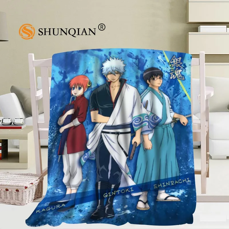 Gintama(Gin Tama) одеяло мягкое DIY диван-кровать пледы одеяло детское взрослое теплое пользовательское одеяло 56x80Inch50X60Inch40X50Inch - Цвет: 7