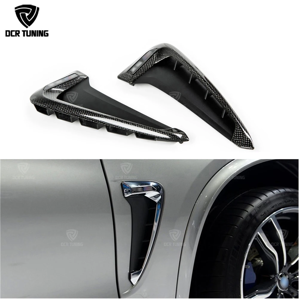 

Replacement Style For BMW X Series X5M F85 X5 F15 Carbon Fiber Fender Light Trim 2014 - UP