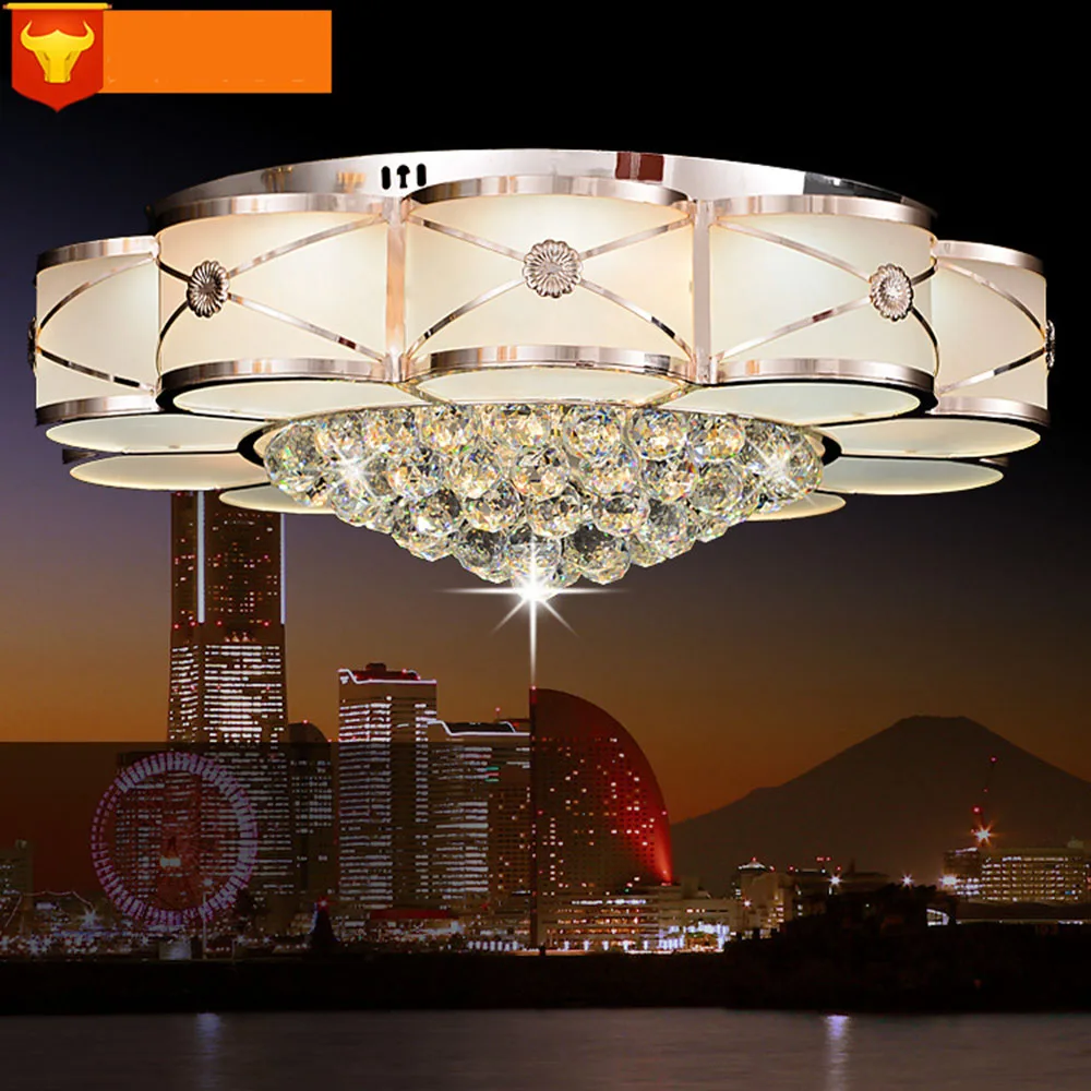

Lighting Crystal Lamp LED Nordic Home Lighting Crystal 110-220v Flush Mount Crystal Ceiling Light Luminaria Ceiling Lamps