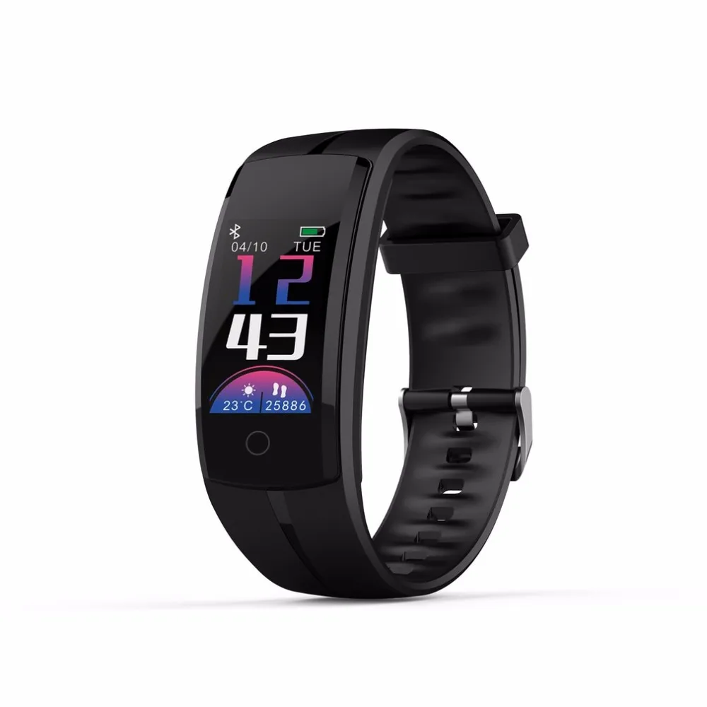 

Qs100 Smart Bracelet Fitness Tracker Color Screen Smart Wristband Heart Rate Monitor Pedometer Sleep Sports Watches