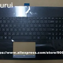 Yourui для ASUS F501 F501A F501U X501A X501U США клавиатура с чехол для клавиатуры Упор для рук черный белый