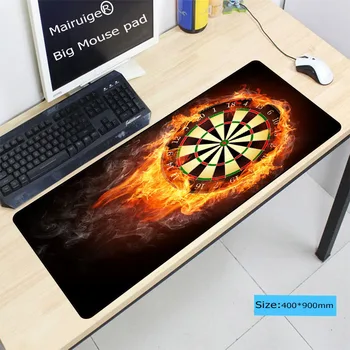 

Mairuige Free Shipping Fire Darts Large Lock Edge Speed Mousepad for PC Computer Laptop Notebook Gaming LOL Mouse Pad Table Mat