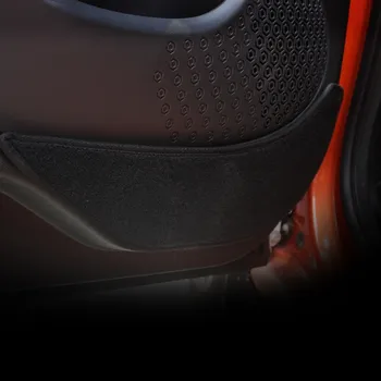 

Car Inner Door Panel Protection Mat Anti Kick Pad Sticker For Smart fortwo 2015 2016 2017 and New Smart forfour Accessories