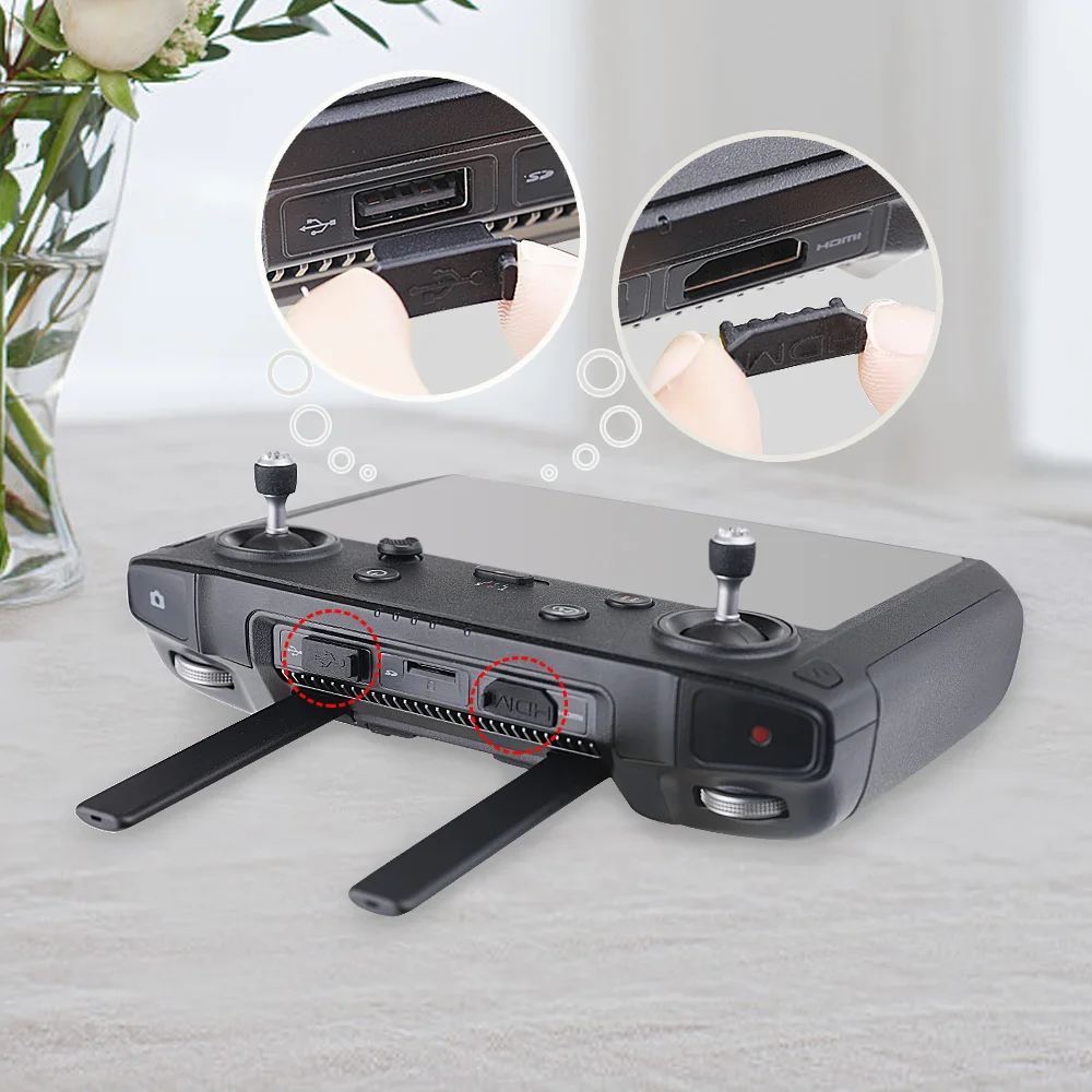 

3pcs/set Silicone Dust Plug for DJI Mavic 2 Accessories for DJI Smart Controller HDMI/USB/Type-C Interface Dust Plug Cover