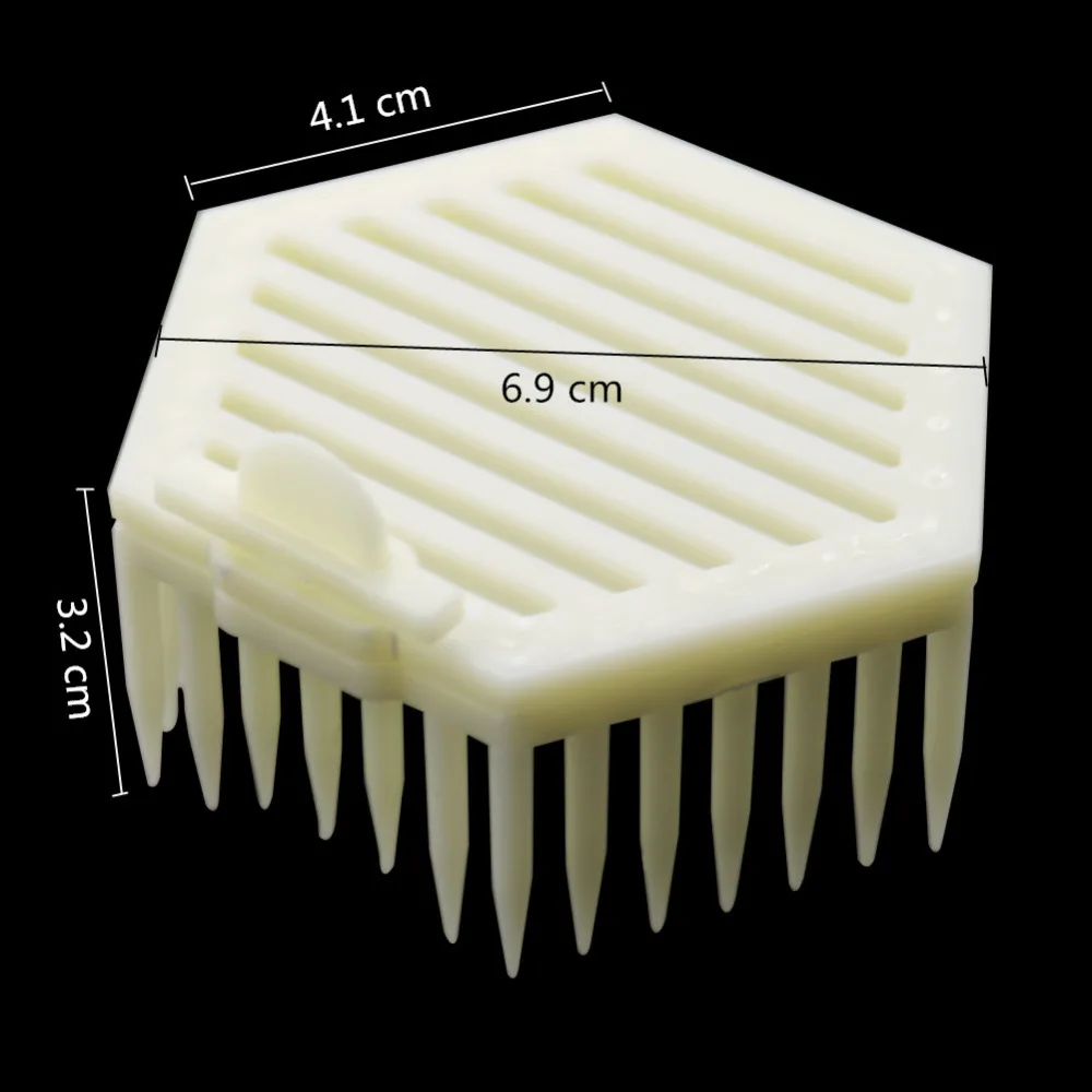 agulha hexagonal de plástico para jaula de abelha para abelha