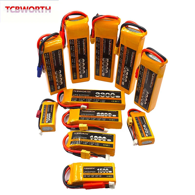 Günstige 3S RC Spielzeug LiPo Batterie 11,1 V 1200mAh 2800mAh 3800mAh 4200mAh 4500mAh 5200mAh 25C 35C 60C 3S Für RC Flugzeug Drone Hubschrauber Auto