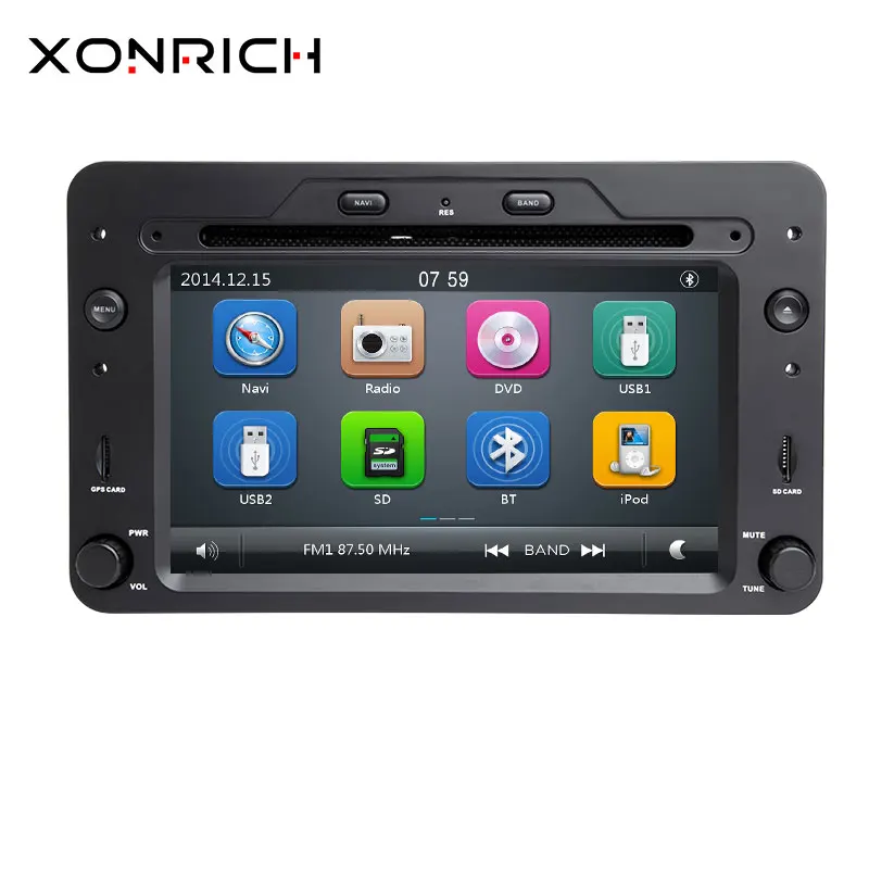 Sale 2 din Car DVD Player GPS Navigation Autoradio For Alfa Romeo 159 Brera Spider Sportwagon 2006 Head Unit Wifi Audio 1