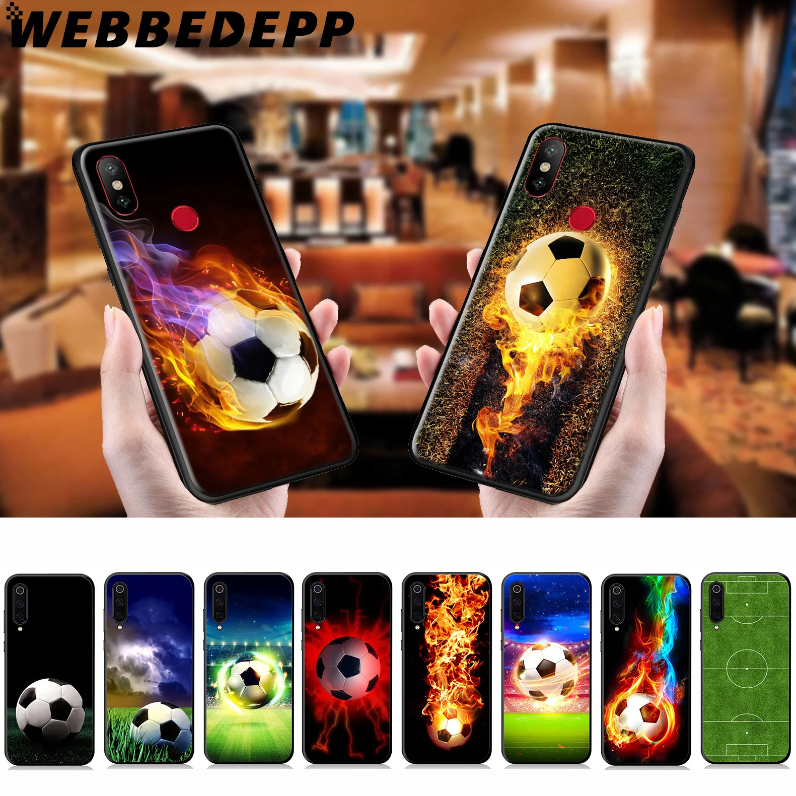 WEBBEDEPP футбольный мяч мягкий чехол для Xiaomi Mi 9T 9 8 SE 6 A1 A2 A3 Lite MiA1 MiA2 MiA3 F1 MAX 3 Mi8 CC9E CC9 |