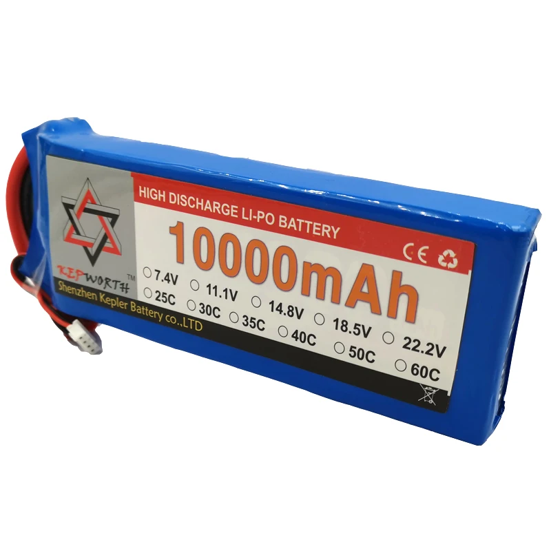 6S 22 2 V RC Lipo батарея 10000mAh 25C Высокая емкость для вертолета Дрон самолет автомобиль