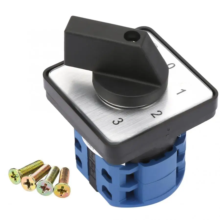 660V 20A Switch 4 Position 2 Pole Rotary Selector Universal Rotary Cam