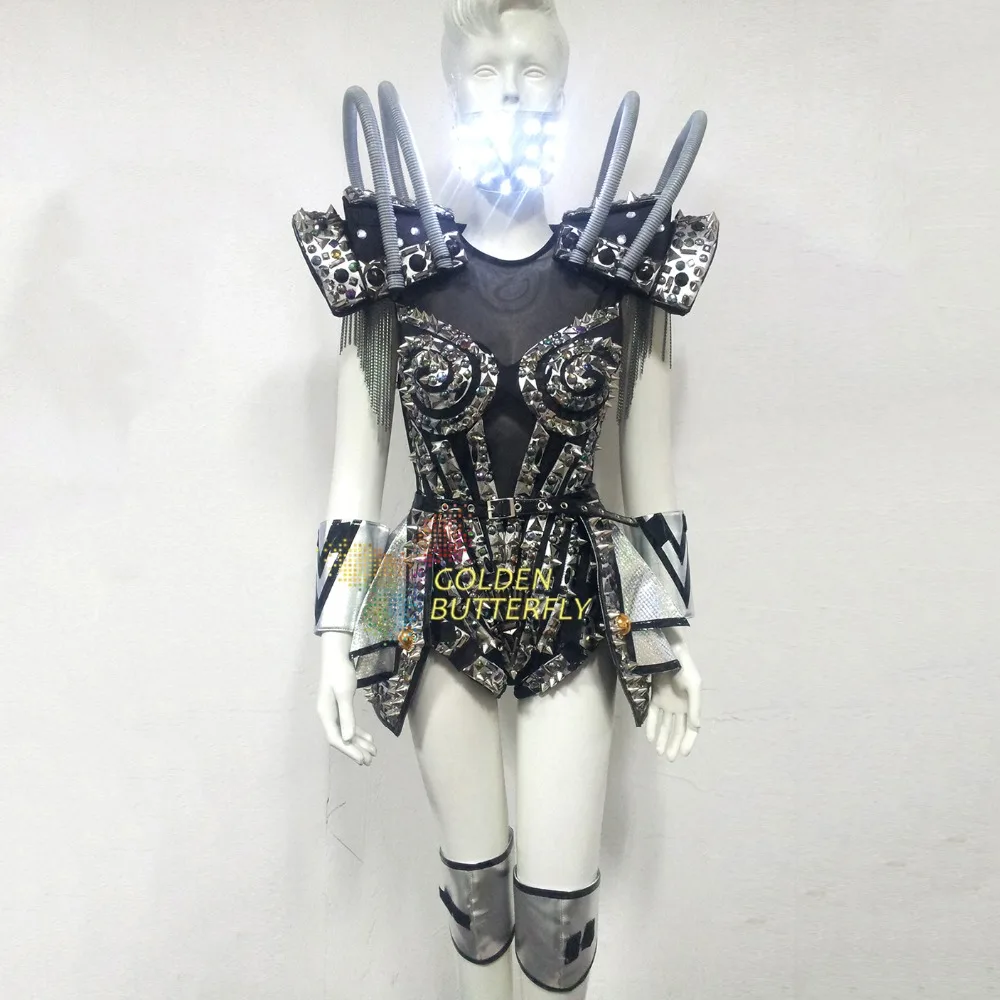 Светодиодный робот светящаяся одежда платье светящийся танец свет Светодиодные