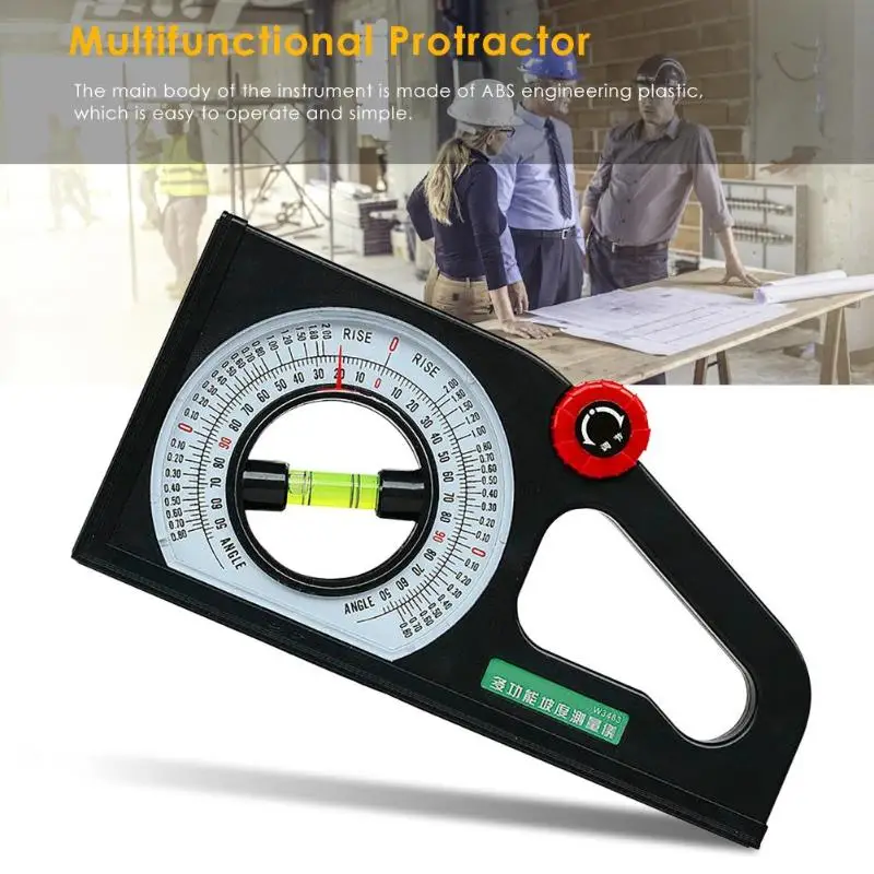 1 шт. Многофункциональный транспортир Угол искатель наклона шкала уровня измерительный прибор с пузырьковым уровнем инклинометр