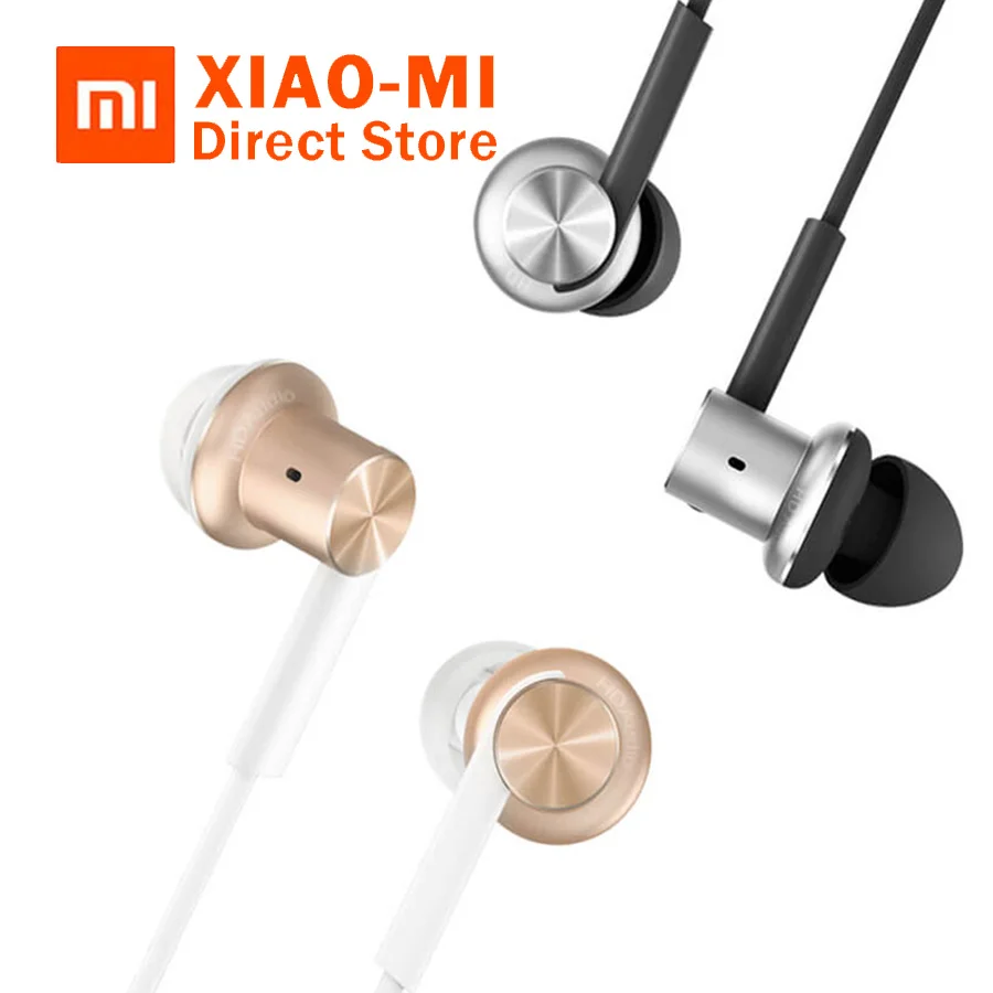 В наличии оригинальные Xiaomi Hybrid In-Ear стерео наушники с микрофоном серебро золото
