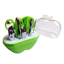 9 шт Маникюрный набор из нержавеющей стали, ножницы для ногтей, дорожный/домашний набор для ухода за ногтями, инструменты