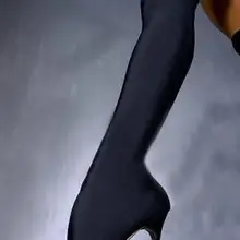 Г. Модные с открытым носком без шнуровки на женские летние босоножки женские ботинки Solf шелк сапоги до колена женские эластичные сапоги