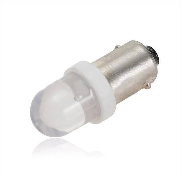 1pcs BA9S T4W Xenon White Led Car Auto Side Wedge Parker Interior Dome Signal Light Bulb DC12V