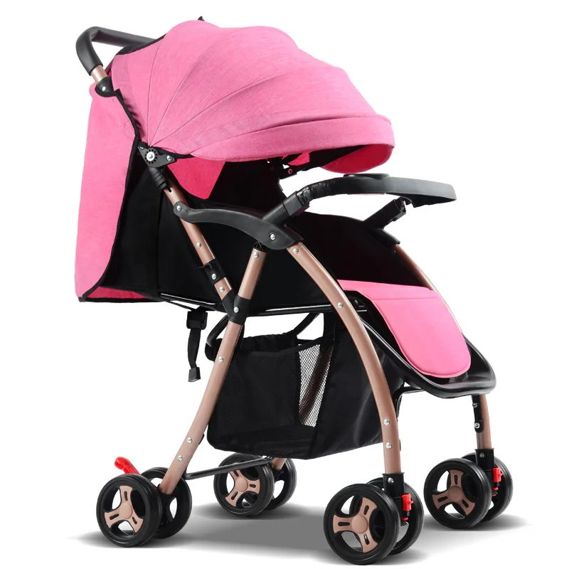

Baby stroller Foldable Portable Lightweight Baby carriage High view Bidirectional folding Hood Canopy for 0-3 years old