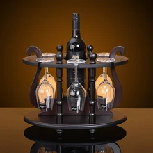 D Европейский Декор украшение дерево необычный стеллаж для вина домашнего интерьера винная полка для вина ТВ шкаф