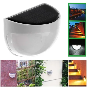 

PROBE SHINY 6 LED Solar Lamp Outdoor Garden Decoration Solar Power Panel Landscape Lawn Fence Gutter Wall LED Solar Light Lamp