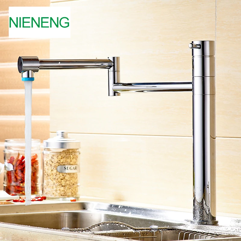 NIENENG kitchen faucet robinet sink mixer sprayer water cocina faucets chrome mixers kitchen taps wash basin