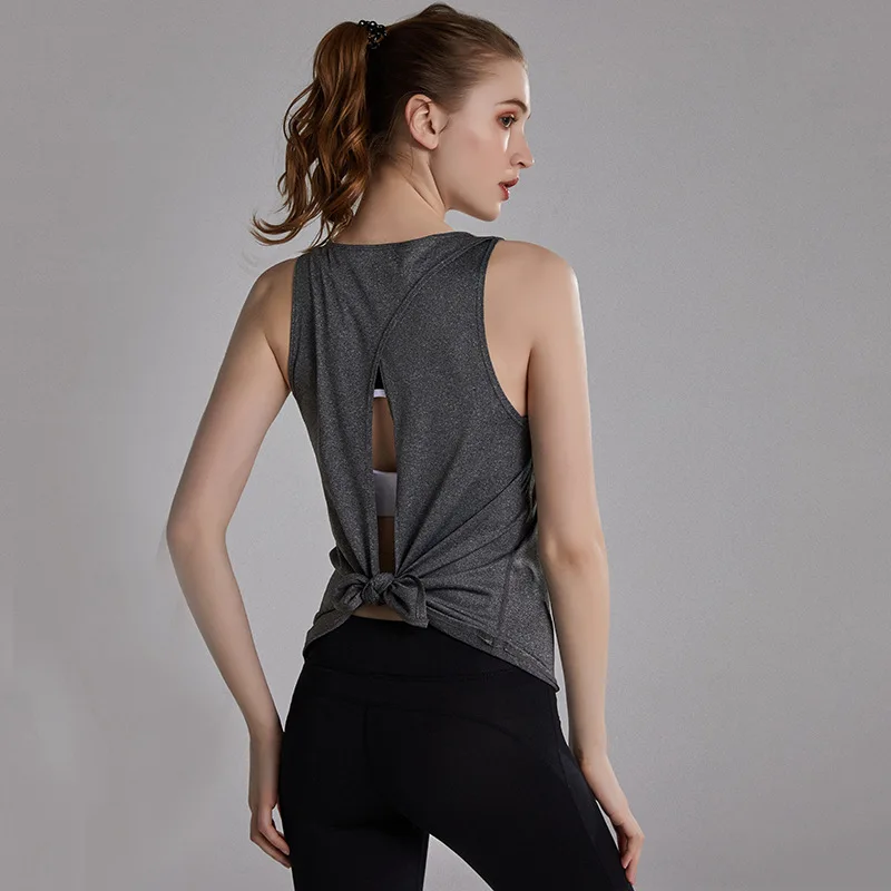 Новые свободные эластичные Dri Fit тренировки фитнес мягкие расслабленные мышцы тренажерный зал топы для женщин - Цвет: Серебристый