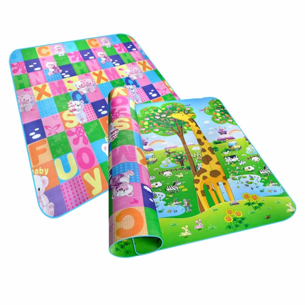 Infant Baby Play Mat Developing Rug Newborns Animal Carpets Puzzle Mat Children Kids Double Surface Crawling Game Pad