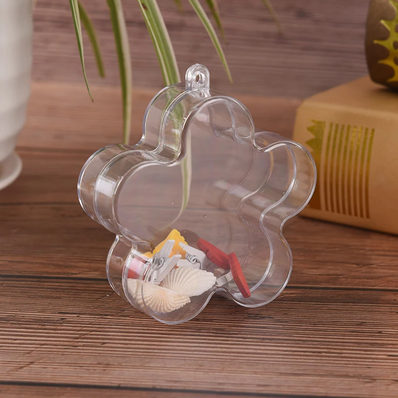 

New 1Pc Practical Flower Shape DIY Clear Plastic Bath Bomb Mould DIY Bathing Tool Accessories Creative Mold