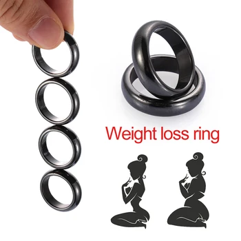

Unisex Black Magical Ring PK Strong Magnetic Slimming Rings Weight Loss Mythical Decor Size 18mm 19mm 20mm 21mm Therapy Health