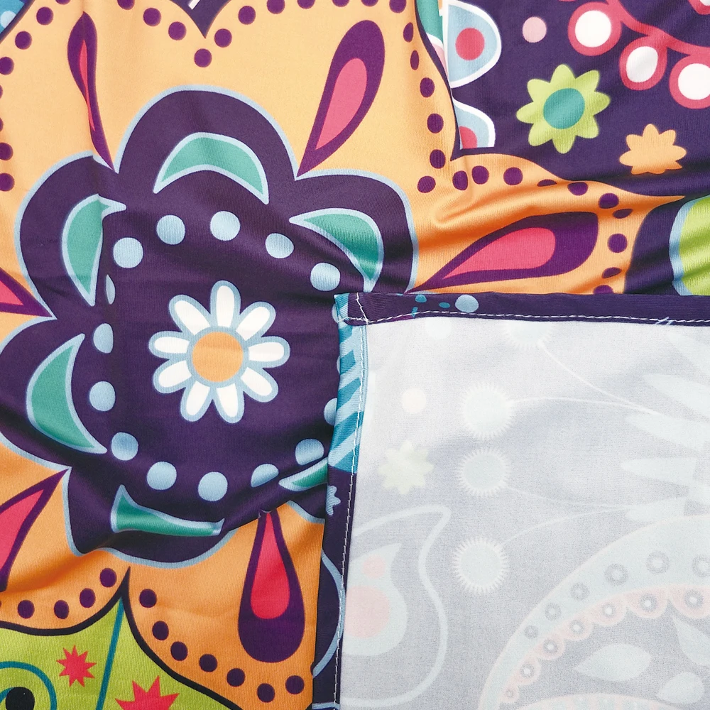 Cutom Permadani Dinding Gantung Geometris Decor Abstrak Ilustrasi