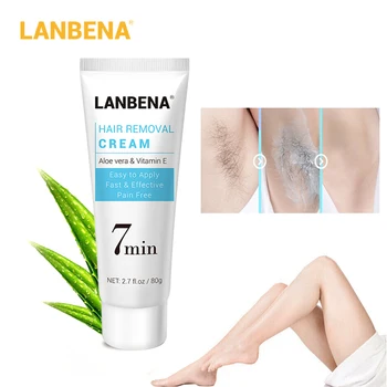 

LANBENA Hair Removal Cream Bleaching Cream Underarm Whitening Cream Effective Epilator Nourishing Repairing TSLM1