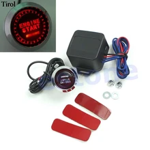 12V Car Engine Start Push Button Switch Ignition Starter Kit Red LED Universal Drop shipping