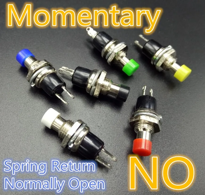 

30pcs 7mm Momentary Push button Switch Press the reset switch Momentary On Off Push Button Micro Switch Normally Open NO