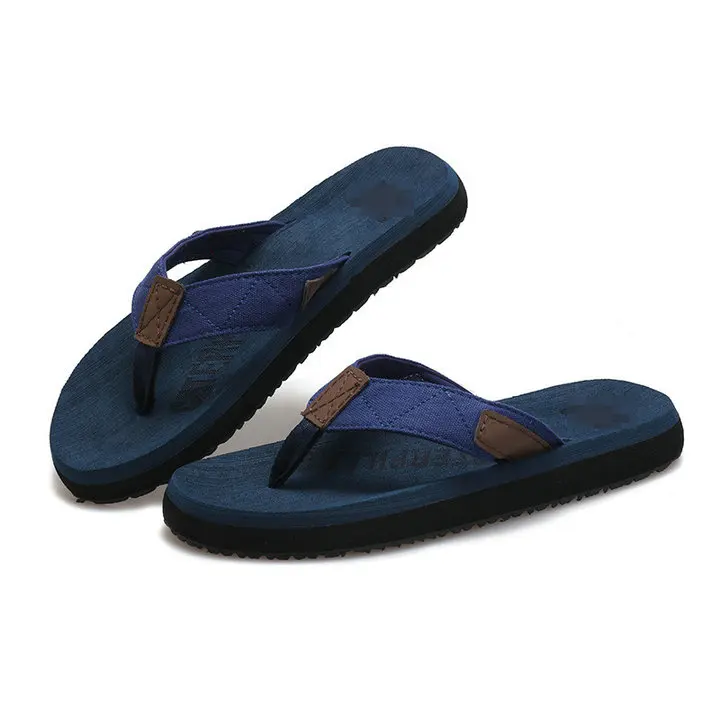 High Quality Popular Outdoor Beach Flat Sandals Man Slippers Mens Rubber Sole Orthotic Flip Flops (10)