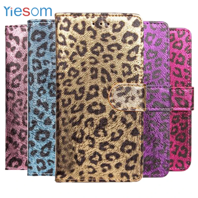

Leopard Skin Leather Phone Case For Samsung Galaxy S8 Plus Cover Wallet Card Slots Phone Bags For Samsung Galaxy S8 Plus Note 8