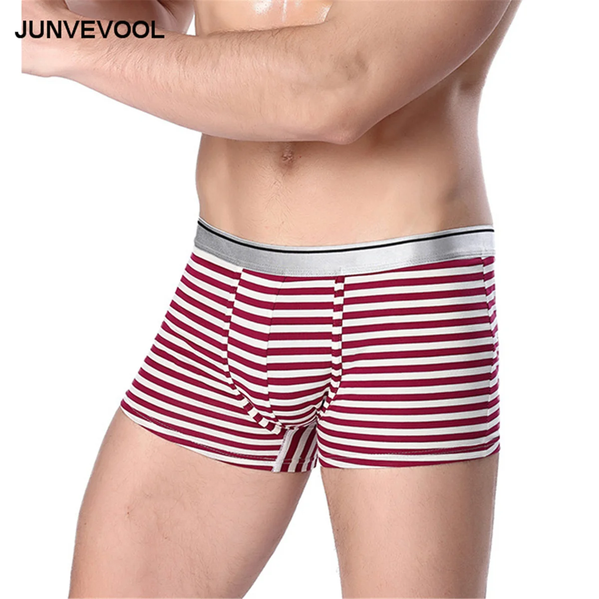 Plus Size Boxer Men Underwear Hot Sale Striped Boxers Panties Newest