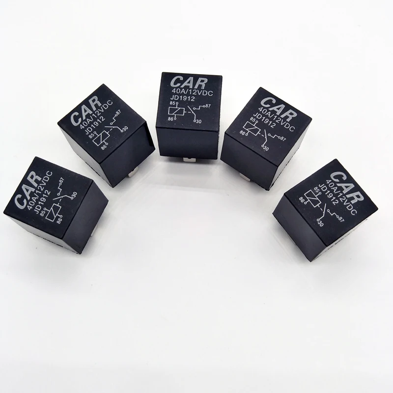 5pcs 12v 30 40 A Amp 4 Pin 4p Automotive Harness Car Auto Relay Socket 4 Wire