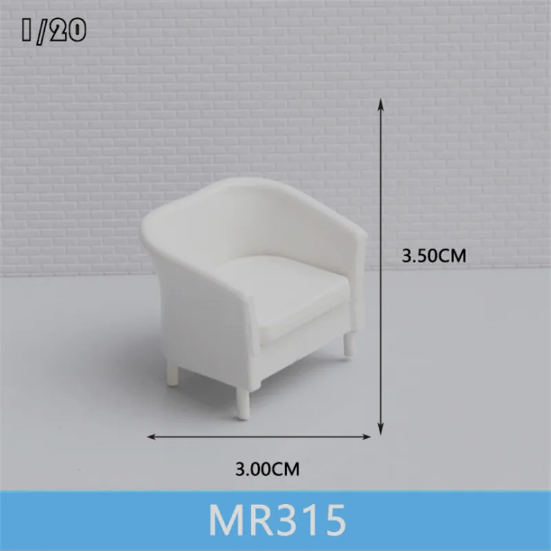 1 шт./лот масштаб 1:20 пластиковый миниатюрный мебель стол и стул для построения поезда Макет железной дороги декорации, аксессуары