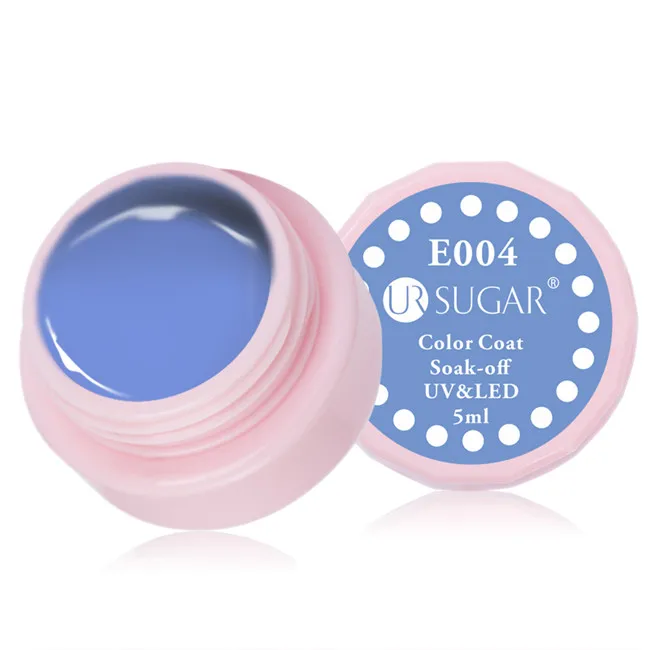 Ur Sugar 5 мл замачиваемый гель для ногтей 110 чистый слой УФ светодиодный Гель-лак для ногтей цветной лак для ногтей - Цвет: E004